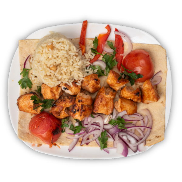 🔥HOLZKOHLE – GRILLGERICHTE Gegrillte Fleischspieße mit Gemüse auf Lavash-Brot – frisch vom Holzkohlegrill